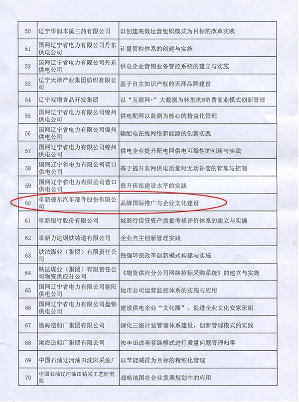 《品牌国际推广与老子有钱lzyq88建设》项目被评为“2015年度辽宁省企业管理进步成果”二等奖(图2)